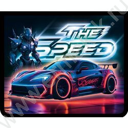 Папка д/тетрадей А5 фольгированный картон молния сверху Неоновый авто NEW | Фото 1