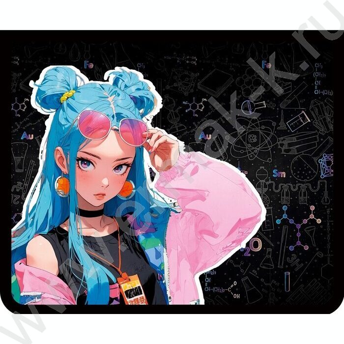 Папка д/тетрадей А5 фольгированный картон молния сверху Современная девушка | Фото 1