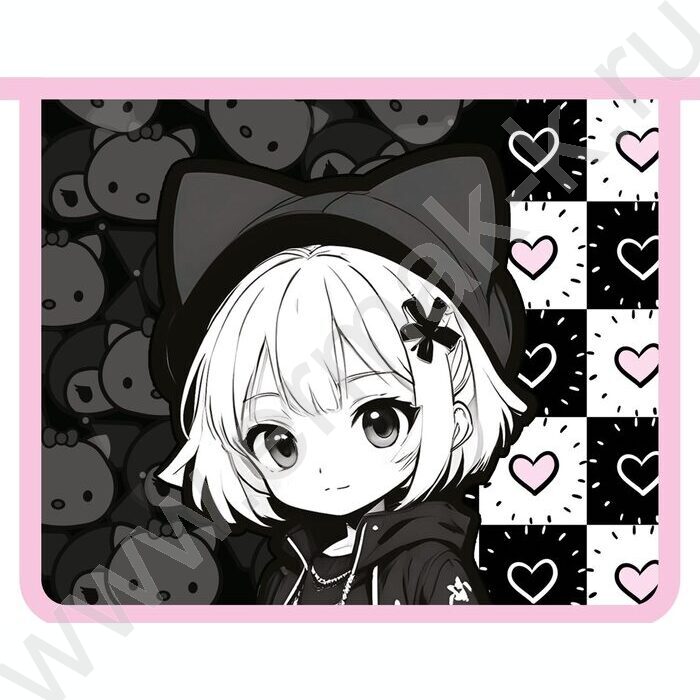 Папка д/тетрадей А5 пластик молния сверху Эмми | Фото 1