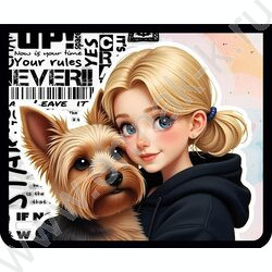 Папка д/тетрадей А5 пластик молния сверху, печать на картоне Мы друзья NEW | Фото 1