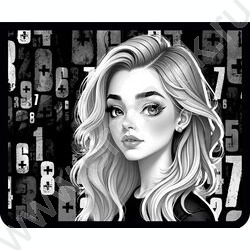 Папка д/тетрадей А5 пластик молния сверху, печать на картоне Стильная девушка NEW | Фото 1