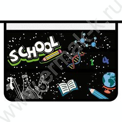 Папка д/труда А4 пластик молния сверху Школьный мир NEW | Фото 1