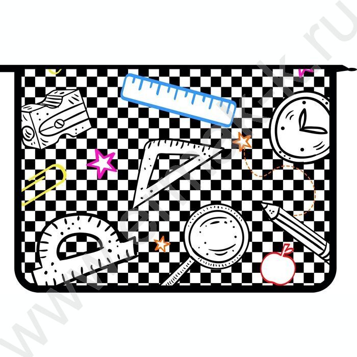 Папка д/труда А4 пластик молния сверху, широкая Школьный набор | Фото 1