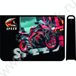 Папка д/труда А4 пластик молния сверху с дизайном Moto gt NEW | Фото 1