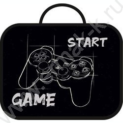 Папка школьника А4 ткань, широкая, с ручками+твердое дно "Start game" NEW | Фото 1