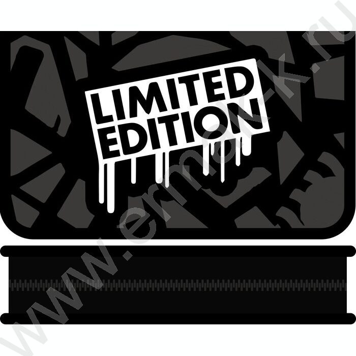 Пенал б/наполн. 1молния 190*115мм Black edition /большой | Фото 1