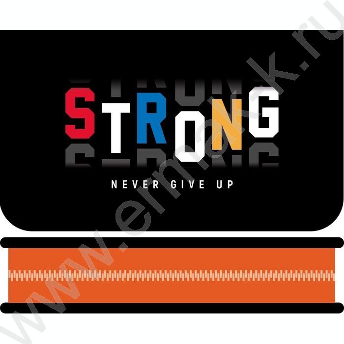 Пенал б/наполн. 1молния 190*115мм Strong /большой | Фото 1