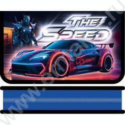 Пенал б/наполн. 1молния 190*115мм Неоновый авто /большой | Фото 1