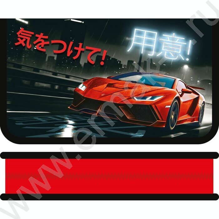 Пенал б/наполн. 1молния 190*115мм Неуловимый /большой с откидной планкой | Фото 1