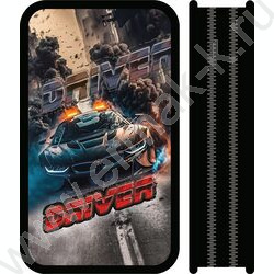 Пенал б/наполн. 2молнии 205*105мм большой МАХ Driver /тканевый торец NEW | Фото 1