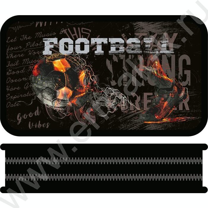 Пенал б/наполн. 2молнии 205*105мм большой МАХ Удар /тканевый торец | Фото 1