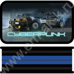 Пенал б/наполн. 3молнии 190*105мм Киберпанк /большой, тканевый торец NEW | Фото 1