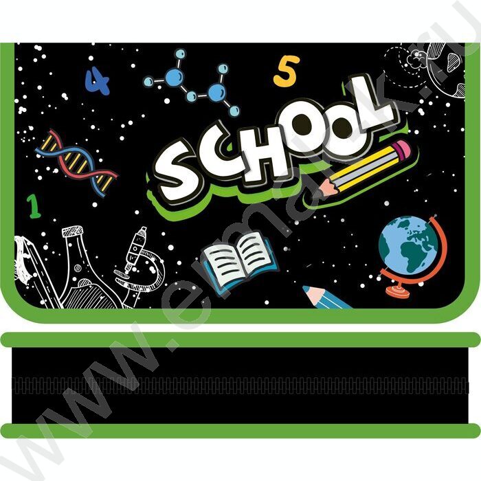 Пенал б/наполн. 1молния 190*115мм SOFT Школьный мир | Фото 1