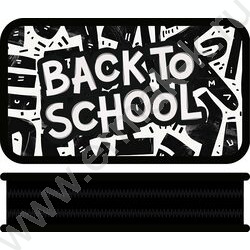 Пенал б/наполн. 2молнии 190*105мм SOFT Back to school /тканевый торец NEW | Фото 1