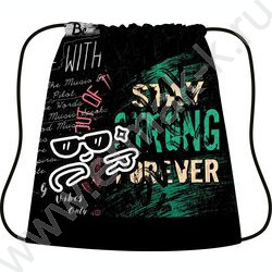 Сумка д/обуви 420*340 цветная с рисунком, ткань "Stay strong" NEW | Фото 1