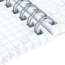 Блокнот  80л А6 спираль "Лапки" клетка/сплошной глянц.УФ-лак NEW | Фото 5