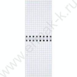 Блокнот  40л А7 спираль "Котёнок меломан" клетка/УФ-лак выборочный с глиттером NEW | Фото 4