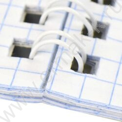 Блокнот  40л А7 спираль "Котёнок меломан" клетка/УФ-лак выборочный с глиттером NEW | Фото 5