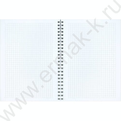 Блокнот  48л А5 спираль "Сердечки на сером" клетка/мат.лам. NEW | Фото 4