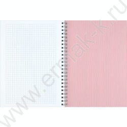 Блокнот  48л А5 спираль "Розовые птицы" клетка/мат.лам. NEW | Фото 5