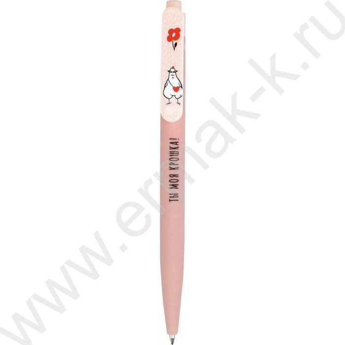 Ручка шар авт 0,7мм синяя Стильные курочки /софт-тач/ассорти/ | Фото 1