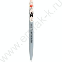 Ручка шар авт 0,7мм синяя Стильные курочки /софт-тач/ассорти/ NEW | Фото 2