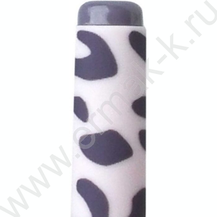 Ручка шар 0,5мм синяя Леопард сиреневый /софт-тач// | Фото 4