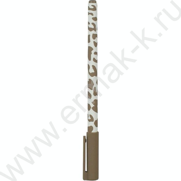 Ручка шар 0,5мм синяя Леопард бежевый /софт-тач/ | Фото 2