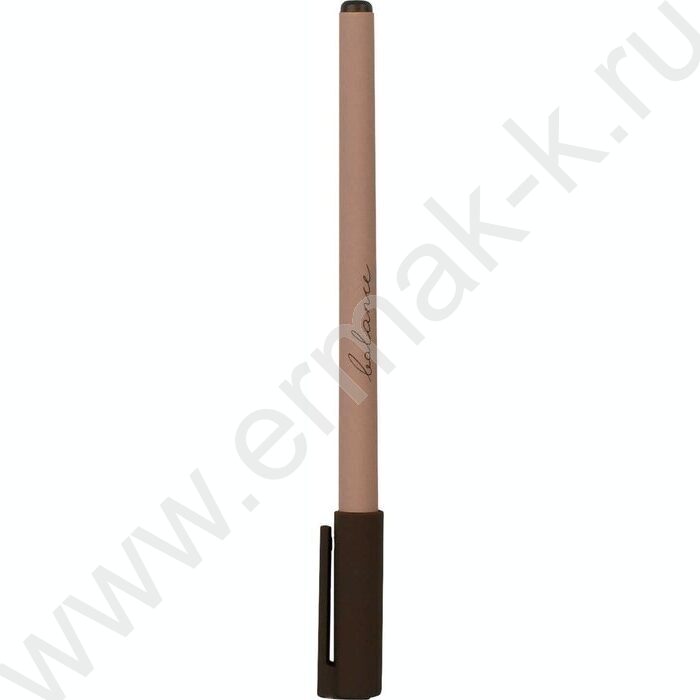 Ручка шар 0,5мм синяя Баланс.Коричневый /софт-тач/ | Фото 2