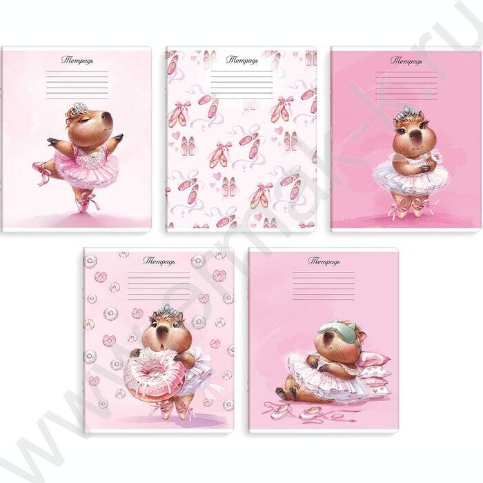 Тетрадь  18л клетка "Розовые грёзы" /выборочный  УФ-лак/ ассорти | Фото 1