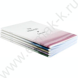 Тетрадь  48л клетка "Акварель" /ламинация "софт-тач" вельвет/ ассорти NEW | Фото 6