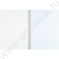 Тетрадь  96л А4 клетка/спираль "Цветочный паттерн" /мат.лам./ NEW | Фото 4