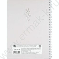 Тетрадь  96л А4 клетка/спираль "Цветочный паттерн" /мат.лам./ NEW | Фото 6