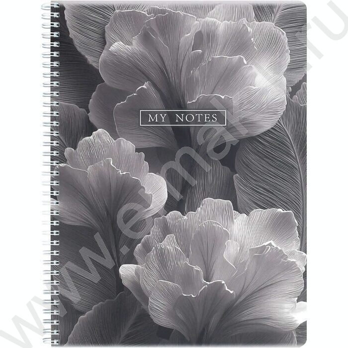 Тетрадь  96л А4 клетка/спираль "Лепестки" /мат.лам./ | Фото 1