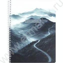 Тетрадь  96л А4 клетка/спираль "Дорога в горы" /мат.лам./ NEW | Фото 1