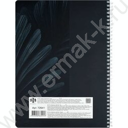 Тетрадь  96л А4 клетка/спираль "Нуарные листья" /мат.лам./ NEW | Фото 6