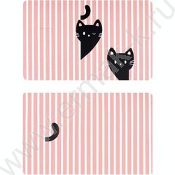 Наклейка на банковскую карту "Розовые коты" 2шт/86*54мм NEW | Фото 2