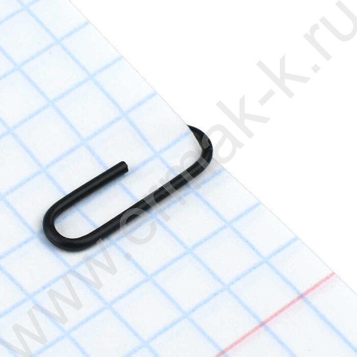 Скрепки 28мм /100шт черные "Чёрный котик" | Фото 3