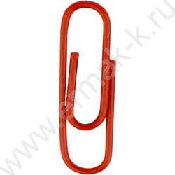 Скрепки 28мм / 40шт красные "Плюшевый мишка" /ПВХ-пакет с многоразовой струнной застёжкой (зип-л NEW | Фото 2