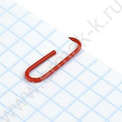 Скрепки 28мм / 40шт красные "Плюшевый мишка" /ПВХ-пакет с многоразовой струнной застёжкой (зип-л NEW | Фото 3