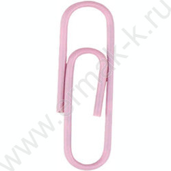 Скрепки 28мм / 40шт розовые "Белый котик" /ПВХ-пакет с многоразовой струнной застёжкой (зип-лок) NEW | Фото 2