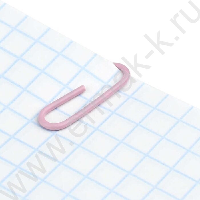 Скрепки 28мм / 40шт розовые "Белый котик" /ПВХ-пакет с многоразовой струнной застёжкой (зип-лок) | Фото 3