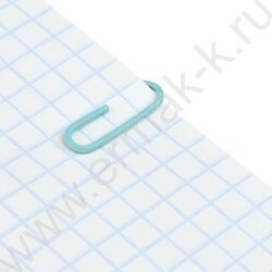 Скрепки 28мм / 40шт мятные "Котёнок в коробке" /ПВХ-пакет с многоразовой струнной застёжкой (зип NEW | Фото 3