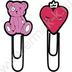 Закладка-скрепка "Розовый микс"  /набор 2шт  /ассорти NEW | Фото 2