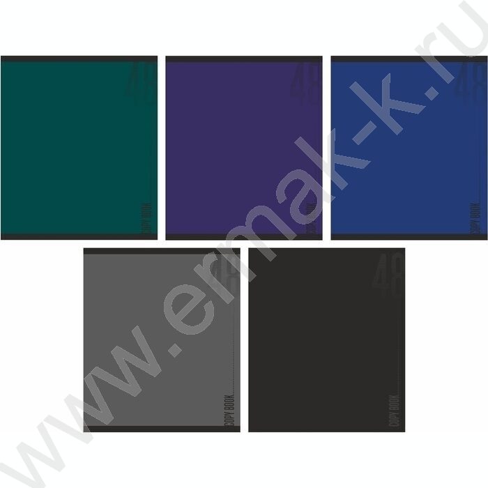 Тетрадь  48л клетка "Интенсив" /мел.карт., глянц.лам. /ассорти | Фото 1