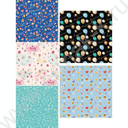 Бумага упаковочная 70*100см Праздничная коллекция 1л ассорти NEW | Фото 1