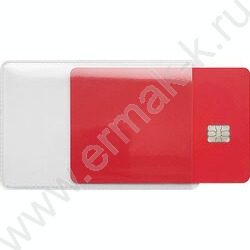 Карман д/проездных и кредитных карт 60*94, ПВХ, прозр-цветн. NEW | Фото 3