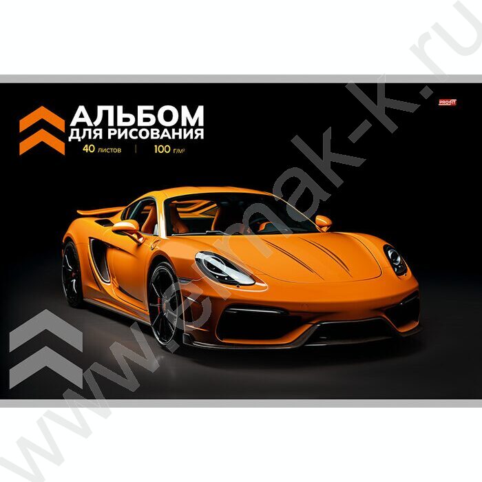 Альбом д/рисования 40л "Спорткары" ассорти | Фото 3