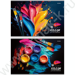 Альбом д/рисования 40л "Яркое творчество-2" ассорти NEW | Фото 1