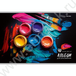 Альбом д/рисования 40л "Яркое творчество-2" ассорти NEW | Фото 2